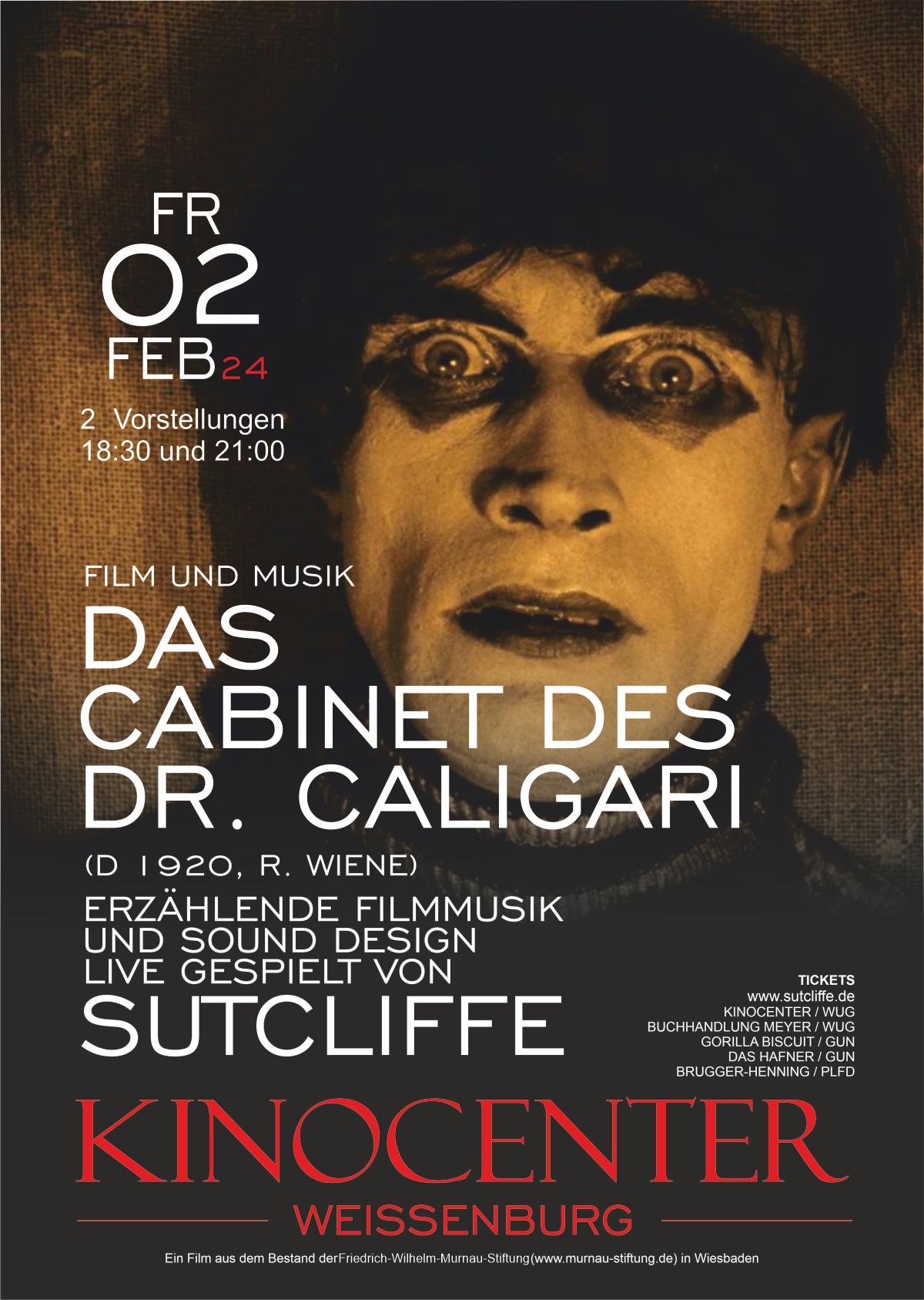 Sutcliffe Plakat Caligari Web